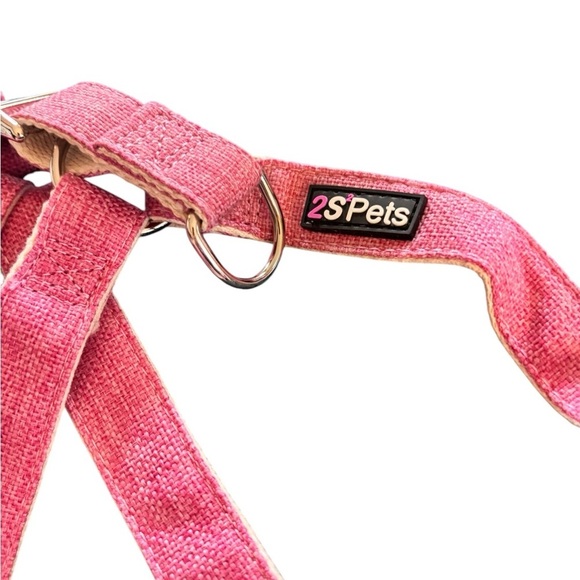 2S2 Pets 100% Organic Hemp and Organic Cotton Harness for Dogs Sz L Pink 50-90# - Picture 4 of 5